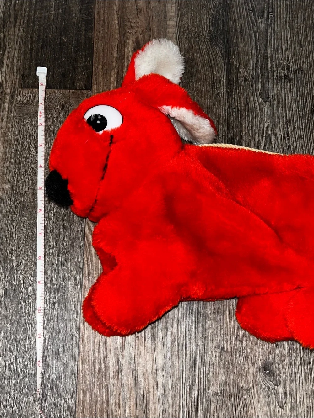 Duplo LEGO Vintage Red Bunny Plush Zipper Carry Case 1984